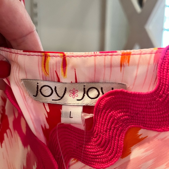 Joy Joy Pink and Orange Patterned Maxi Dress - Picture 3 of 5